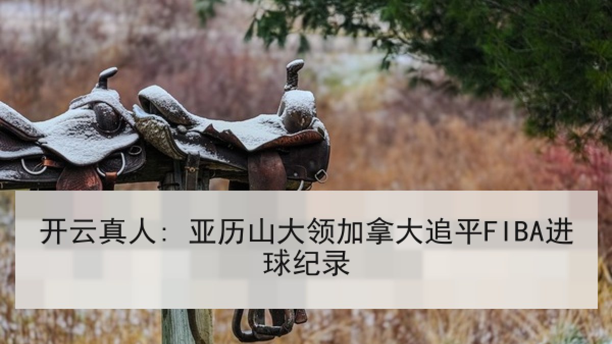 开云真人: 亚历山大领加拿大追平FIBA进球纪录