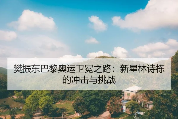 樊振东巴黎奥运卫冕之路：新星林诗栋的冲击与挑战